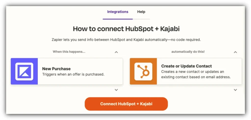 Using Zapier to Integrate Kajabi and HubSpot